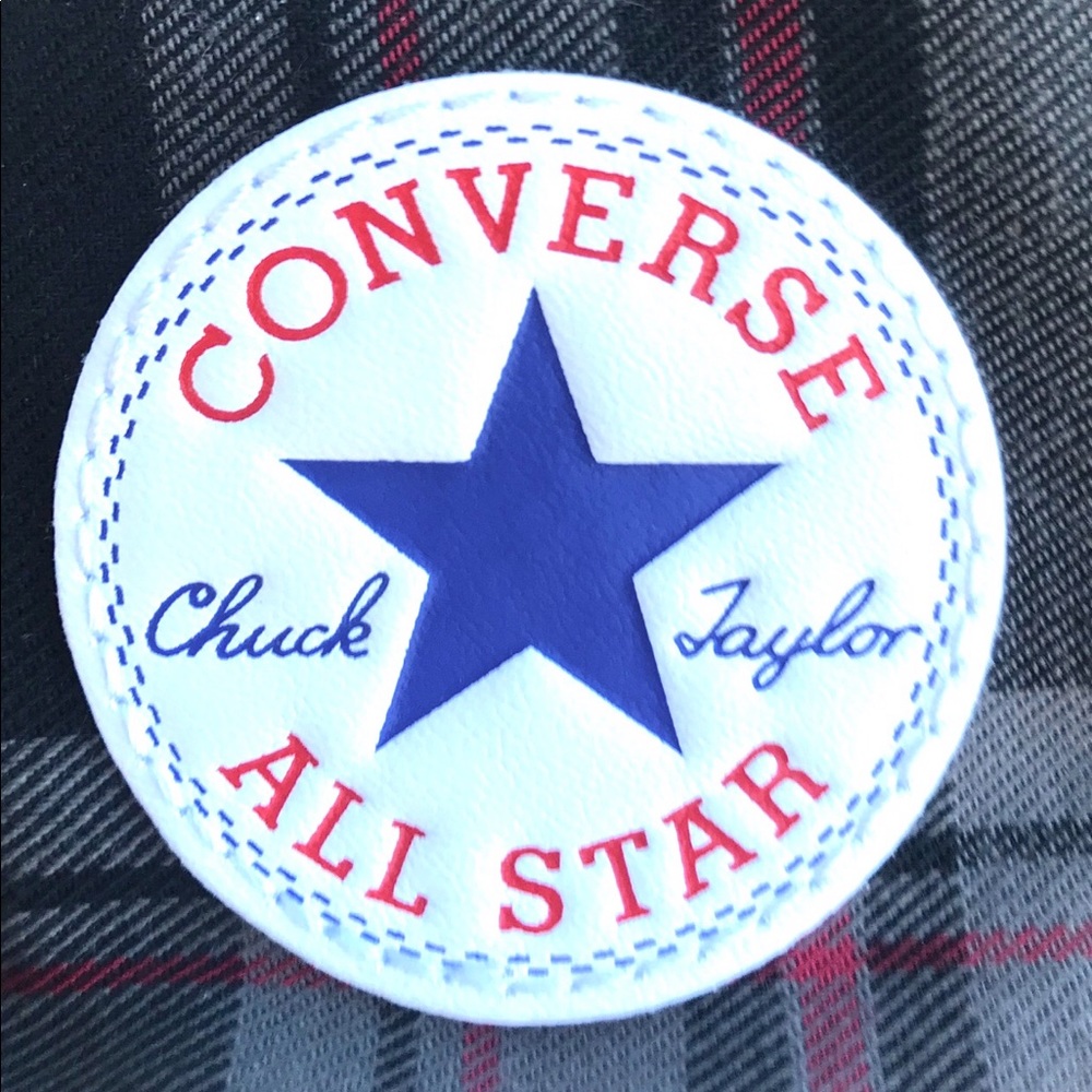 Sale 5 Star NWT HTF Converse CT Peace Plaid Hi - Picture 10 of 13